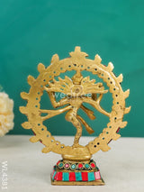 Brass Nataraja With Tile Work - Wl4381 Figurines