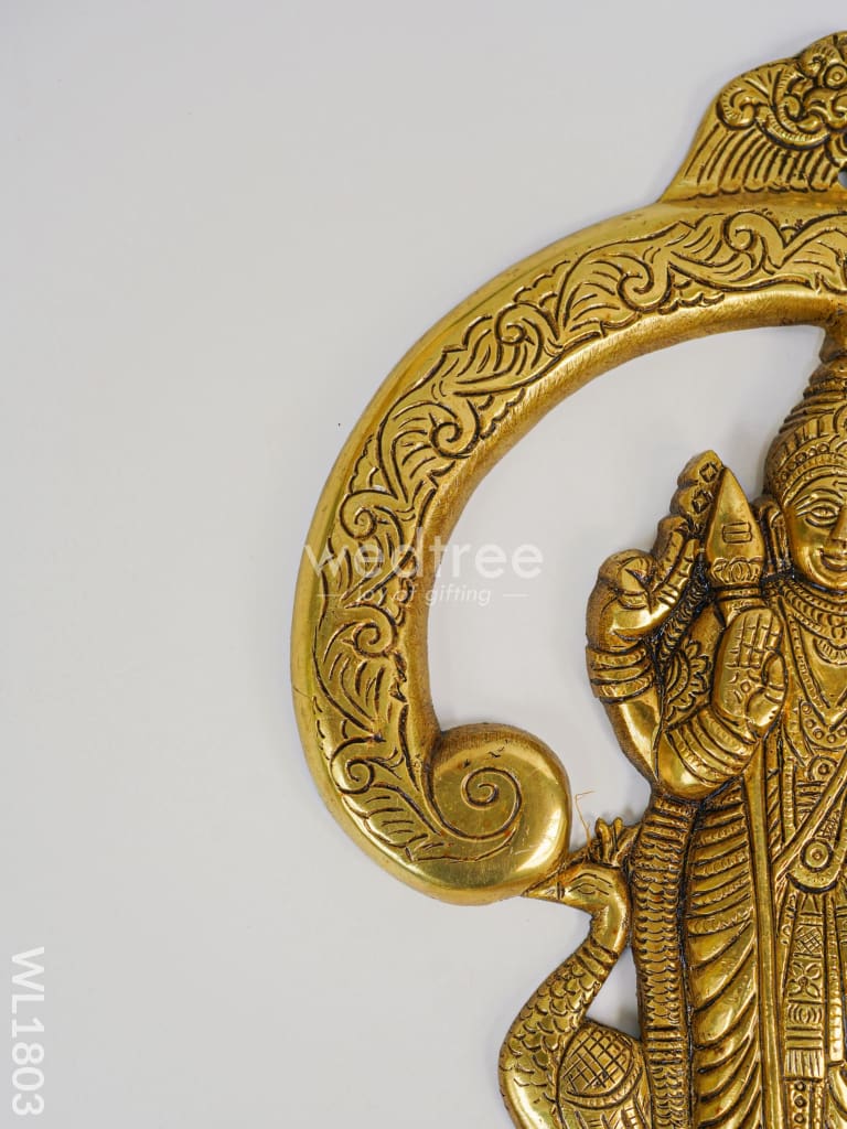 Brass Om Murugan Wall Hanging - Wl1803