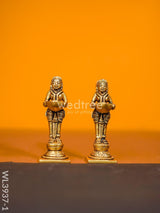 Brass Paavai Diya - Set Of 2 Wl3937