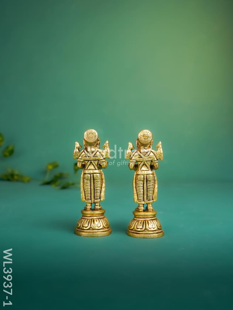 Brass Paavai Diya - Set Of 2 Wl3937