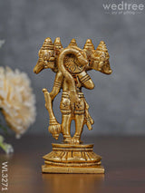 Brass Panchmukhi Hanuman - Brown Antique Finish Wl3271 Figurines