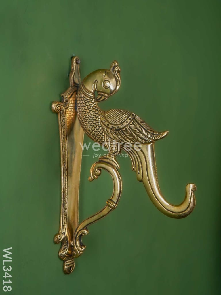 Brass Parrot Bracket - Wl3418 Figurines