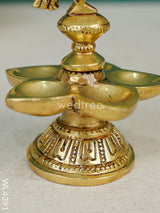 Brass Peacock 5 Face Diya - Wl4391