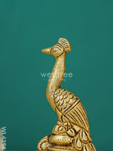 Brass Peacock Idol (Set Of 2) - Wl4354 Figurines