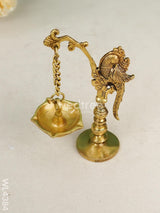 Brass Peacock Stand Hanging Diya - Wl4384