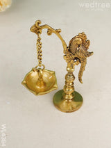 Brass Peacock Stand Hanging Diya - Wl4384