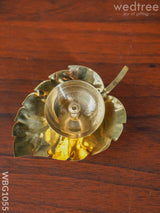 Brass Pipal Leaf Shape Diya - Wbg1055 Diyas