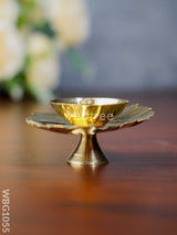 Brass Pipal Leaf Shape Diya - Wbg1055 Diyas