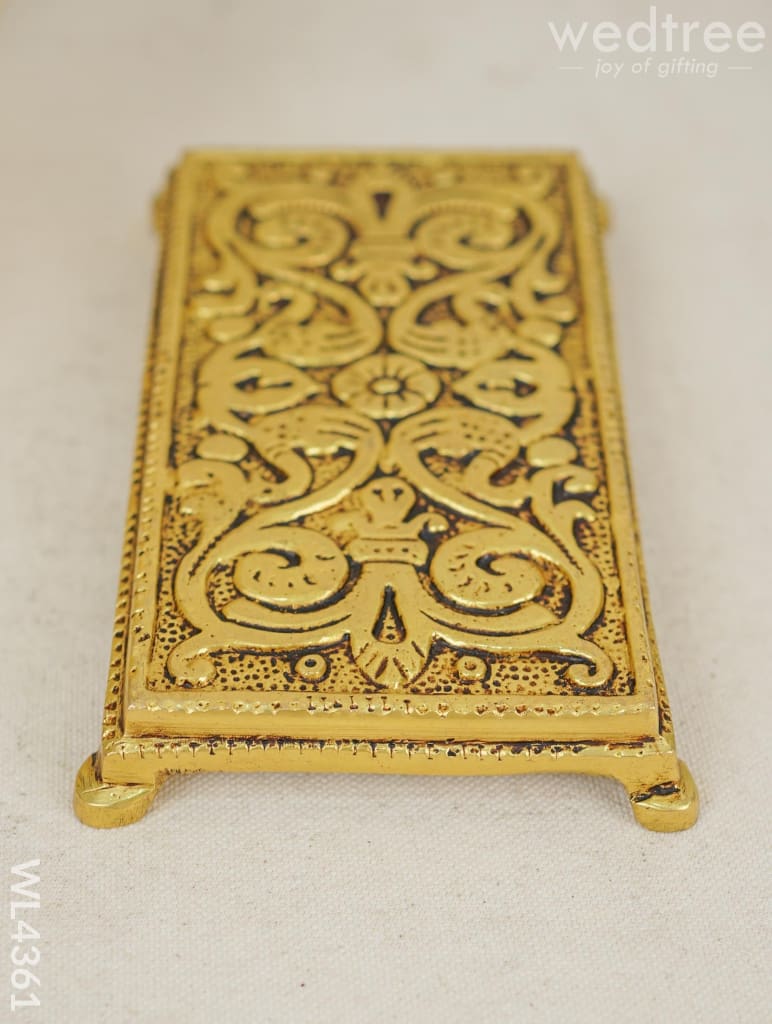 Brass Pooja Choki - Rectangle Wl4361 Utility