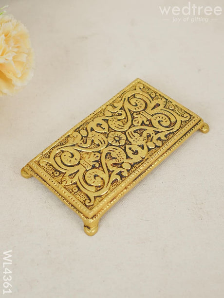 Brass Pooja Choki - Rectangle Wl4361 Utility