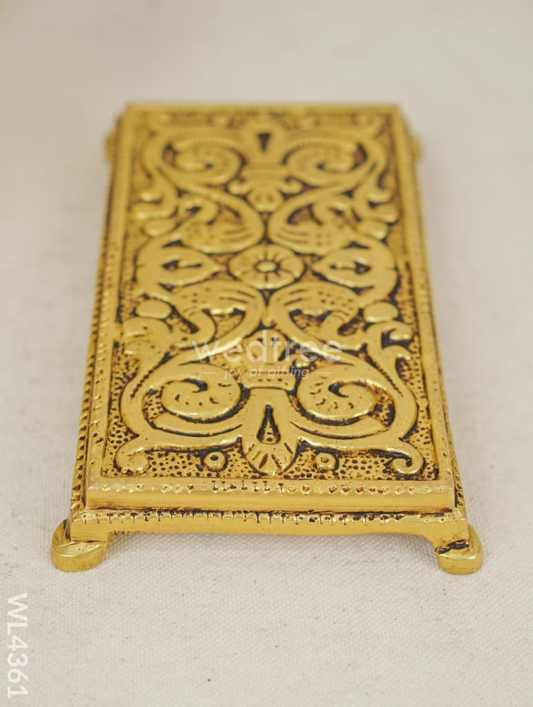 Brass Pooja Choki - Rectangle Wl4361 Utility