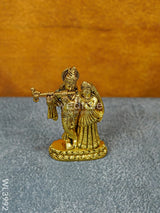 Brass Radha-Krishna Idol - Wl3992 Figurines