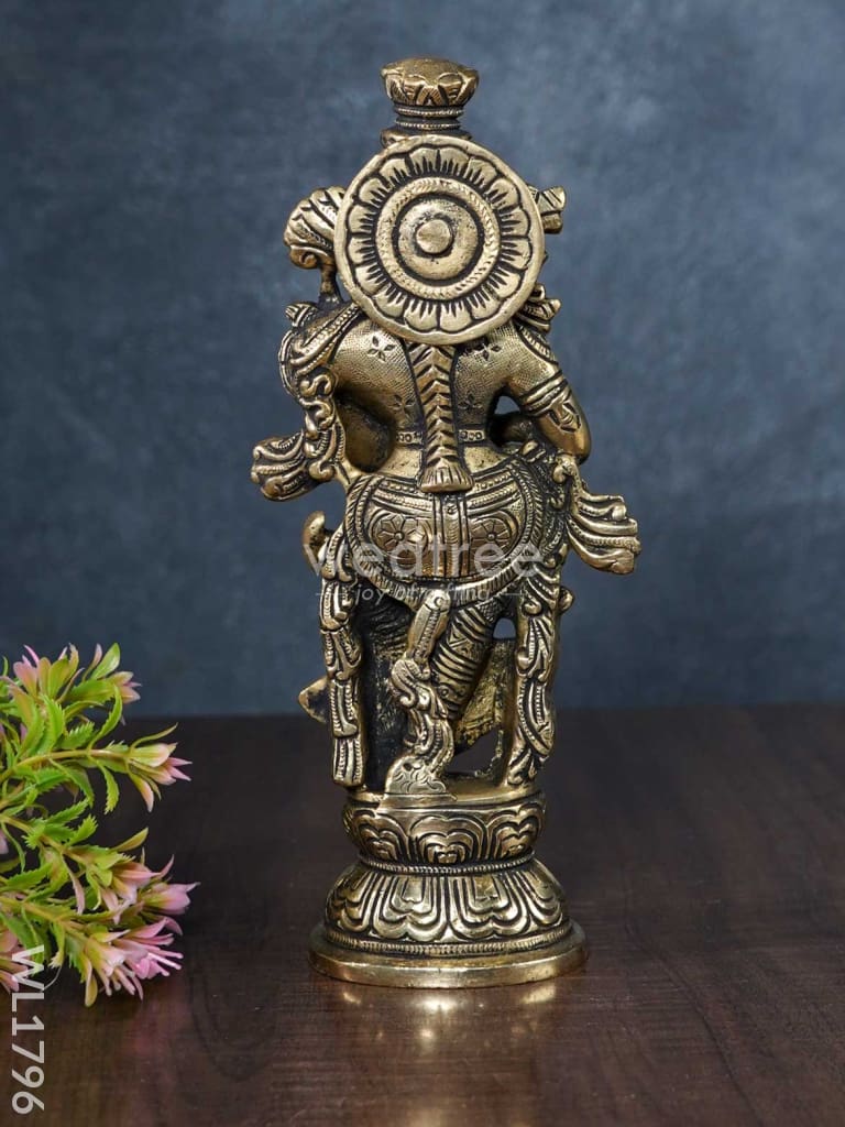 Brass Radhe Krishna (Black Antique Finish) - Wl1796 Figurines