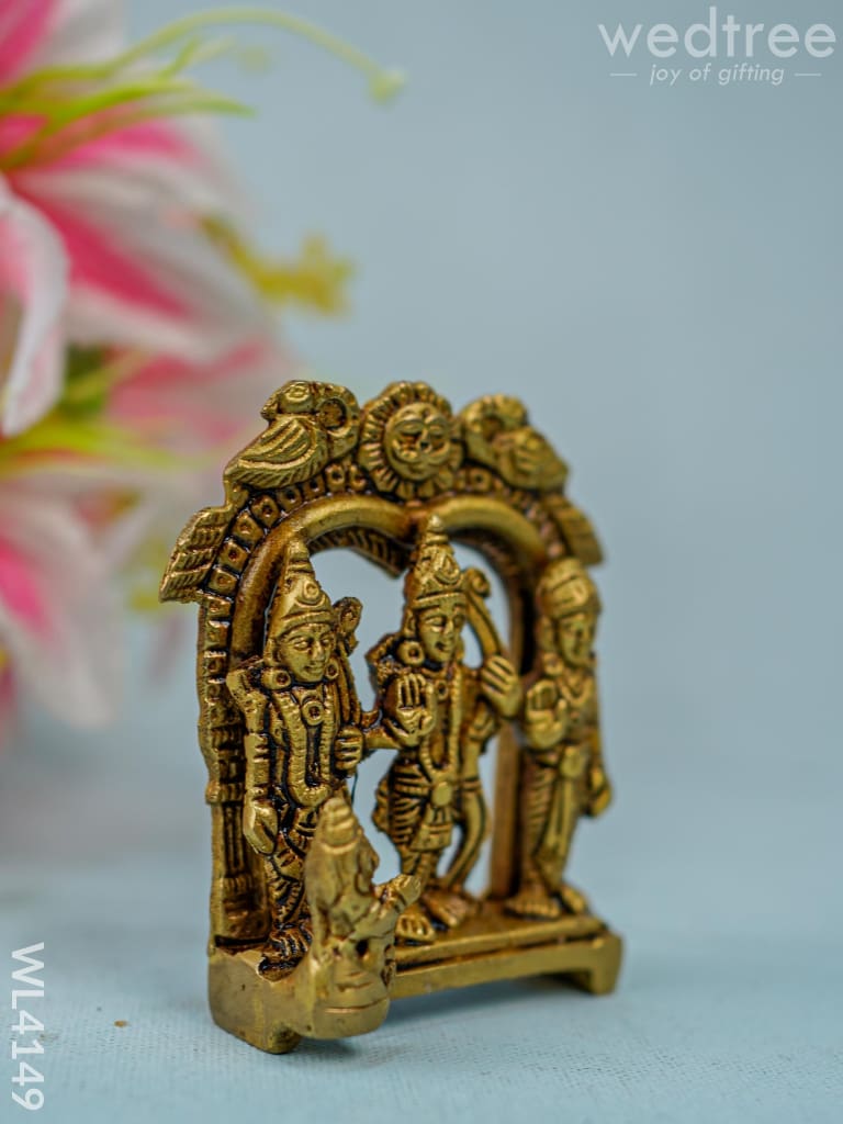 Brass Ram Dharbar In Frame - Wl4149 Figurines