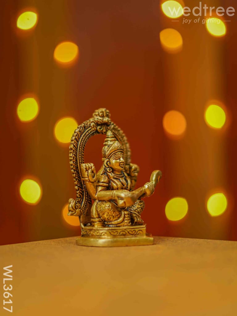 Brass Saraswathi Idol - Wl3617 Figurines