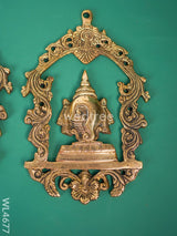 Brass Shank Chakra Naama Wall Hanging - Set Of 3 Wl4677