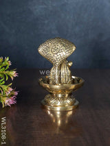 Brass Shivling With Snake - Wl3108 Figurines