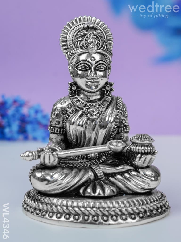 Brass Silver Antique Annalakshmi - Wl4346 Figurines