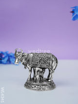 Brass Silver Antique Cow And Calf - Wl4341 Figurines