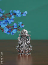 Brass Silver Antique Ganesha - Wl4345 Figurines