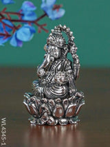 Brass Silver Antique Ganesha - Wl4345 Figurines