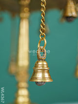 Brass Square Chowki With Bells - Wl4367 Utility