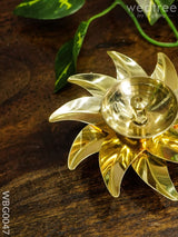 Brass Sun Shaped Diya - Wbg0047 Diyas