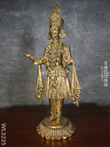 Brass Swami Narayanan Idol - Wl3225 Figurines