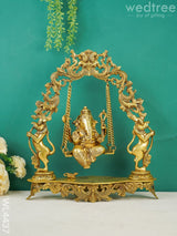 Brass Swing Ganesha - Wl4437 Figurines