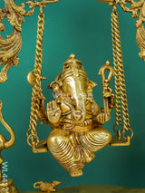 Brass Swing Ganesha - Wl4437 Figurines