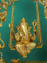 Brass Swing Ganesha - Wl4437 Figurines