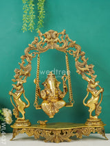 Brass Swing Ganesha - Wl4437 Figurines