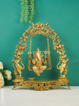 Brass Swing Ganesha - Wl4437 Figurines