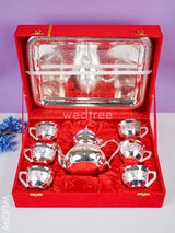 24Kt Gold Plated Teapot And Cup Set - Wl4299 Dining Essentials