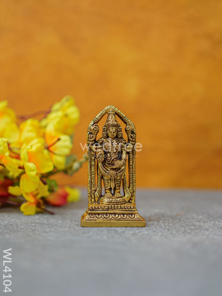 Brass Tirupathi Balaji Idol - Small Wl4104 Figurines