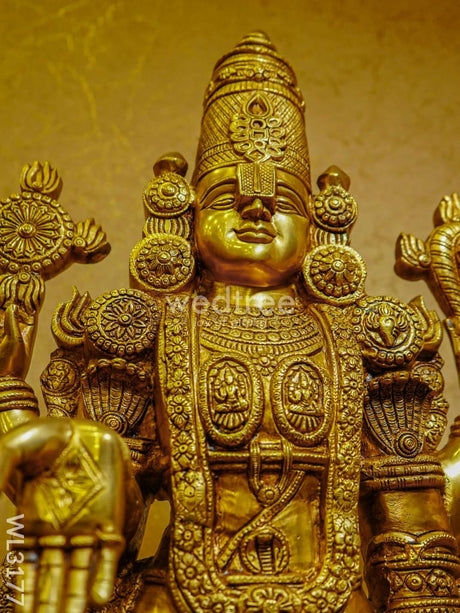 Brass Tirupati Balaji Figurine - Wl3177 Figurines