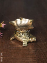 Brass Tortoise Diya - Wl2541