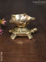 Brass Tortoise Diya - Wl2541