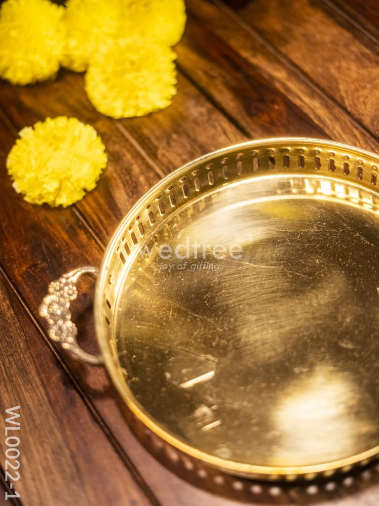 Brass Tray 8 Inch Utility