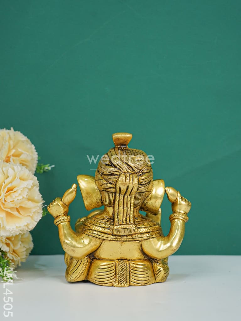 Brass Turban Ganesha - Wl4505 Figurines