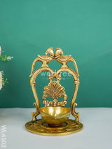 Brass Twin Parrot Diya - Wl4503