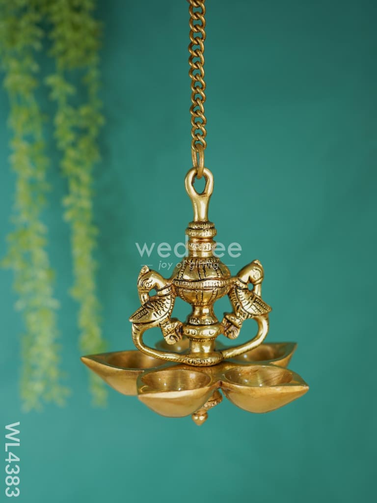 Brass Annapakshi Hanging 5 - Face Diya Wl4383