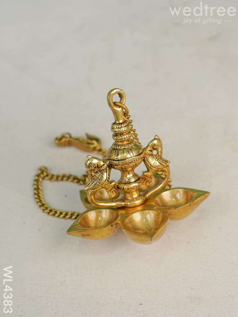 Brass Annapakshi Hanging 5 - Face Diya Wl4383