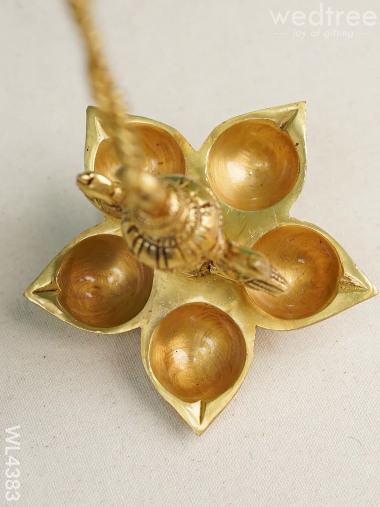 Brass Annapakshi Hanging 5 - Face Diya Wl4383