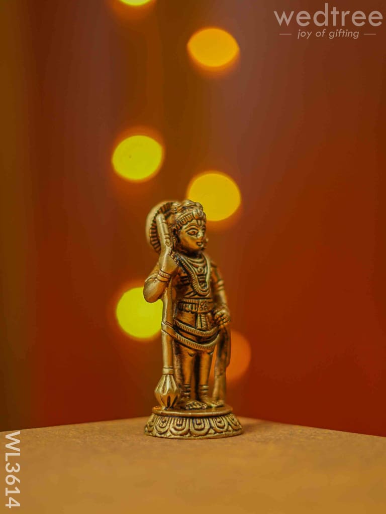 Brass Udupi Krishna Idol - Wl3614 Figurines