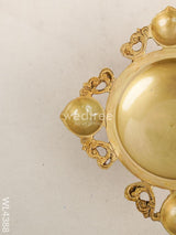 Brass Urli With 4 Face Diya - Wl4388