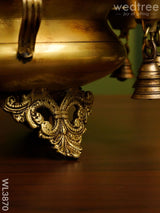 Brass Urli With Diya & Bells - Wl3870