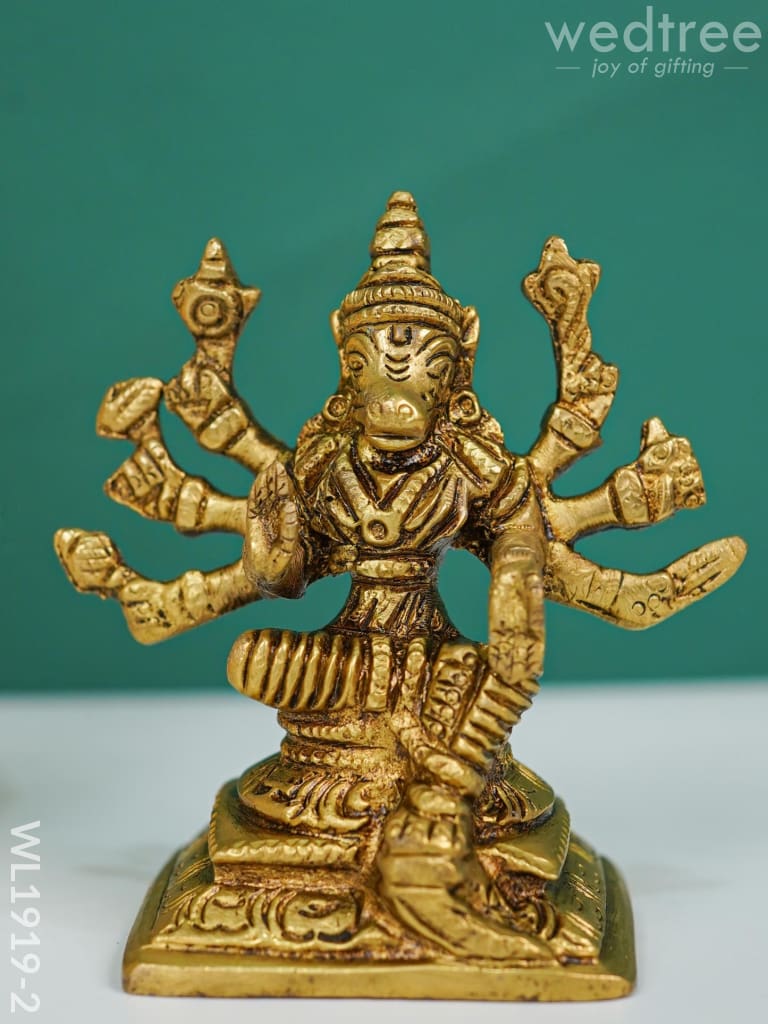 Brass Varahi Devi Idol - Wl1919 3.5 Inch Figurines