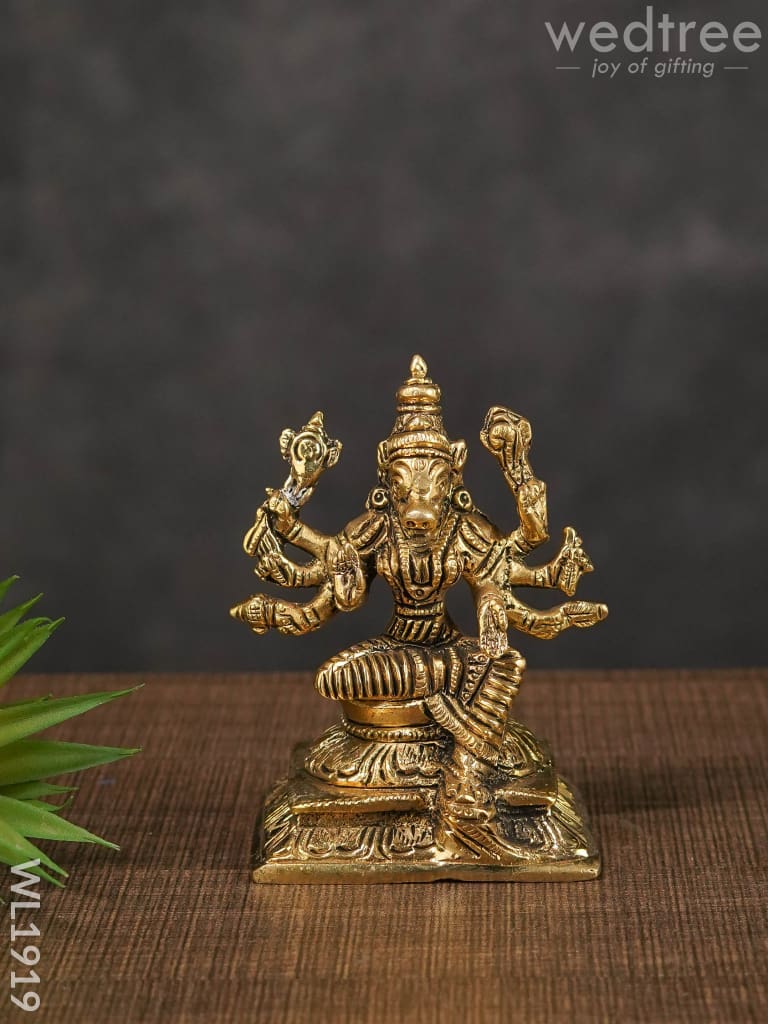 Brass Varahi Devi Idol - Wl1919 Big Figurines