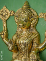 Brass Varahi Amman Wall Hanging - Wl3409 Figurines